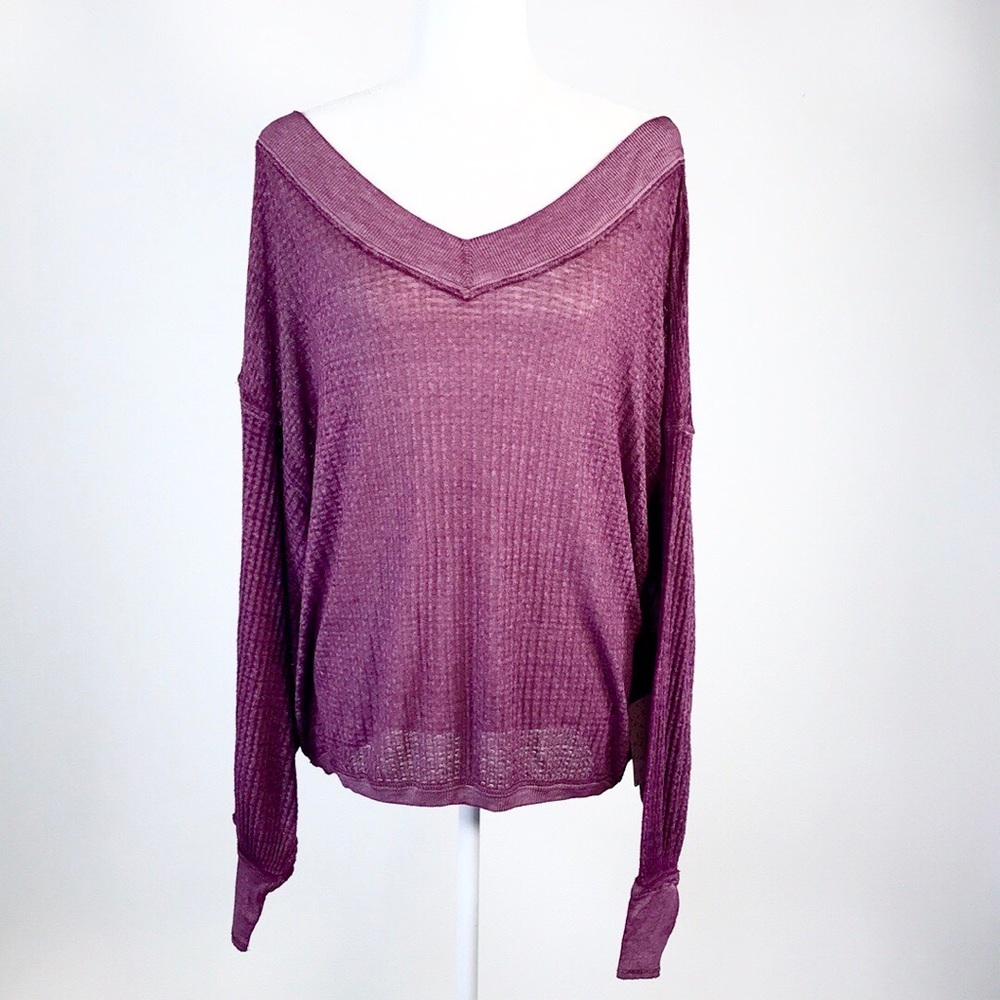 Free People South Side Thermal Top. - Picture 2 of 7